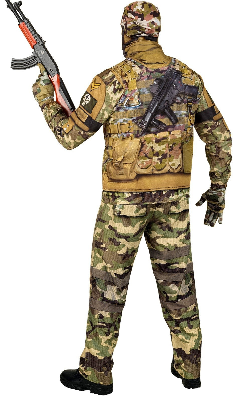 Disfraz de Soldado con Camuflaje Militar para Hombre Militares y Soldados Widmann